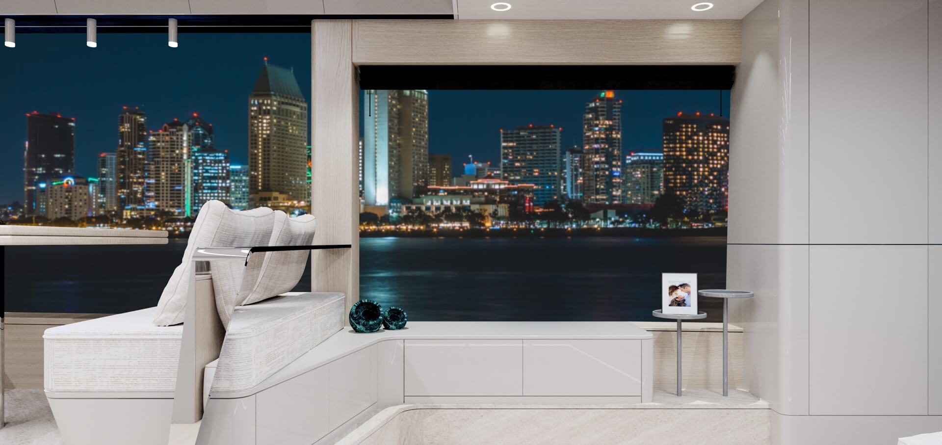 Ladenstein Yacht owners cabin la ocean 60 salon detail