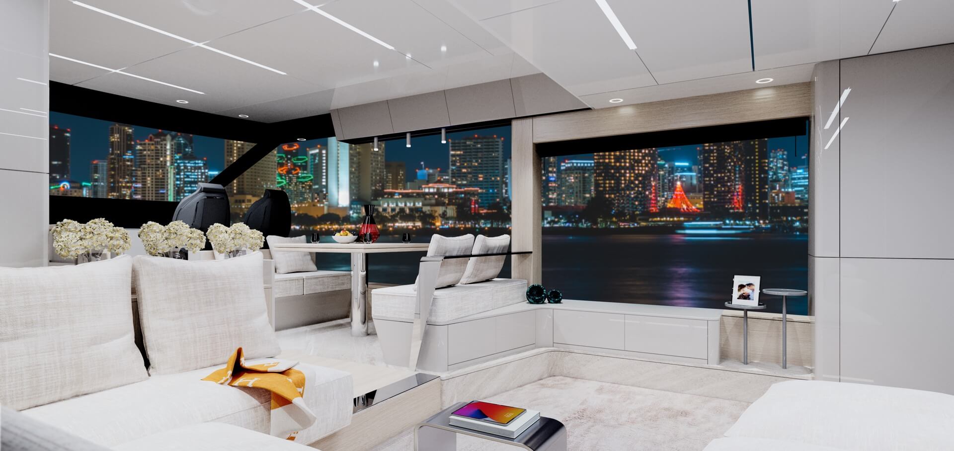 Ladenstein Yacht owners cabin la ocean 60 saloon 2