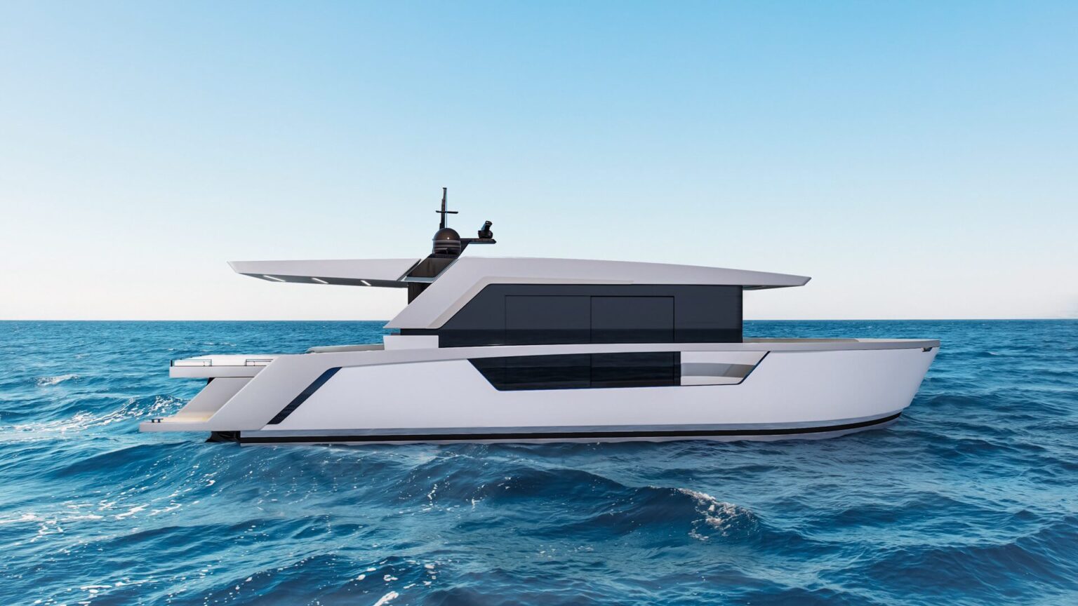 L48 clubbing yacht side view