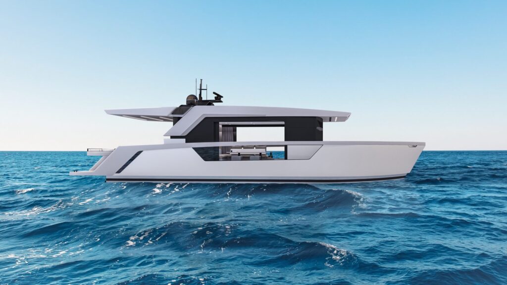 La Motion 48 by Ladenstein Yacht clubbing yacht open side view