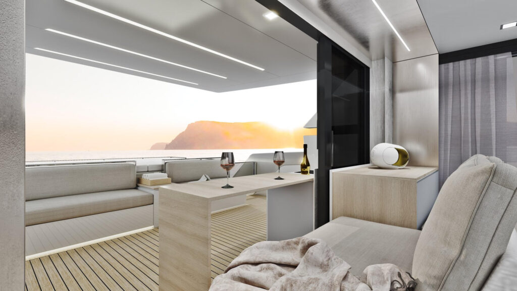 La Motion by Ladenstein Yacht a clubbing yacht bar open