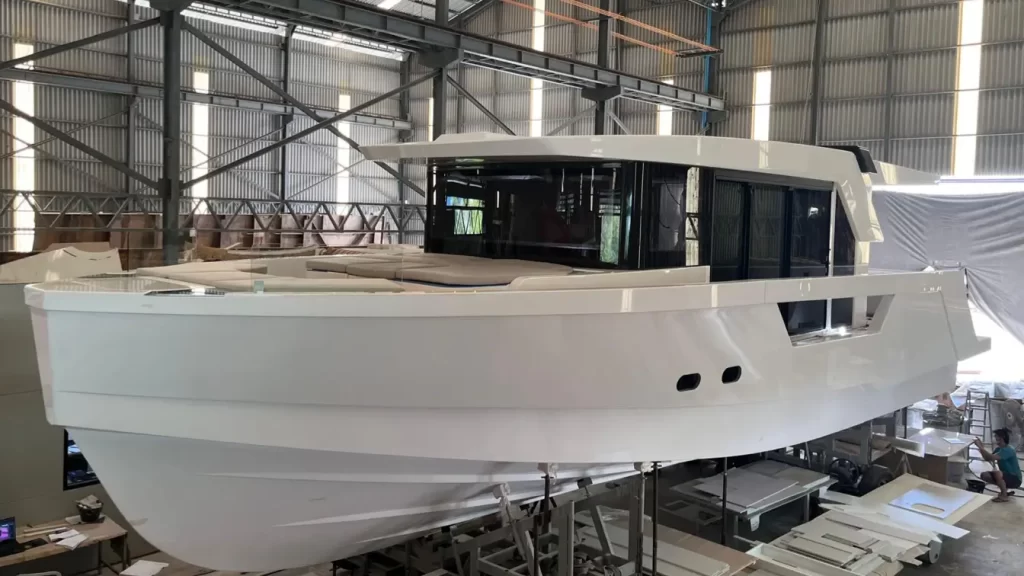 LA Motion 48 production clubbing yacht front miami